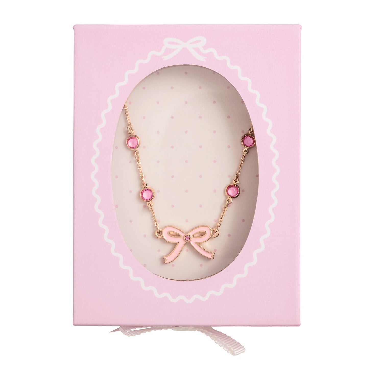 Bow Rhinestone Necklace