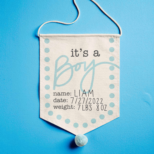 It's a Girl Canvas Sign