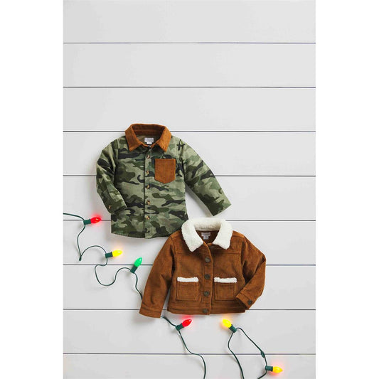 Boy Cord Sherpa Jacket