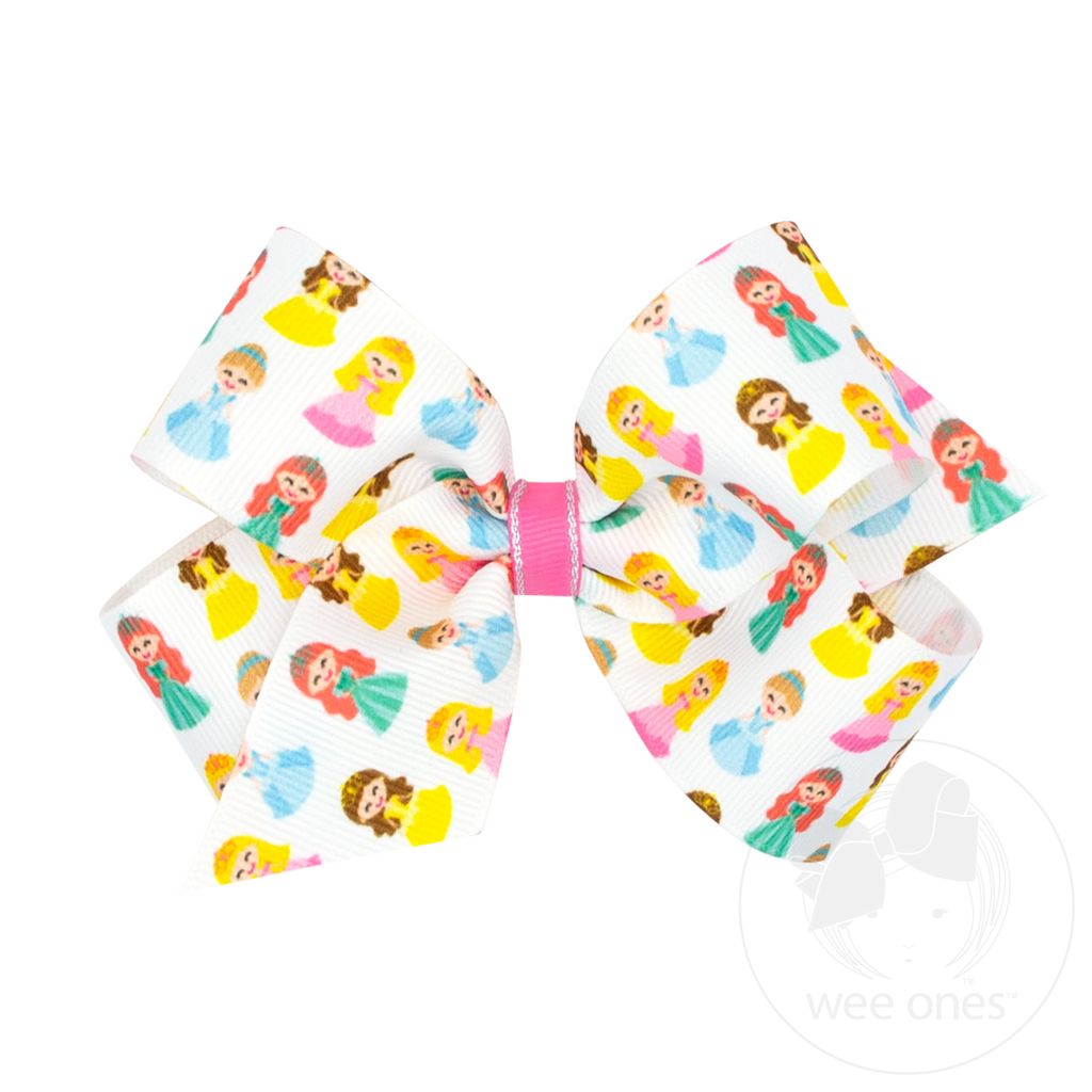 MED PRINCESS PRNT GG BOW