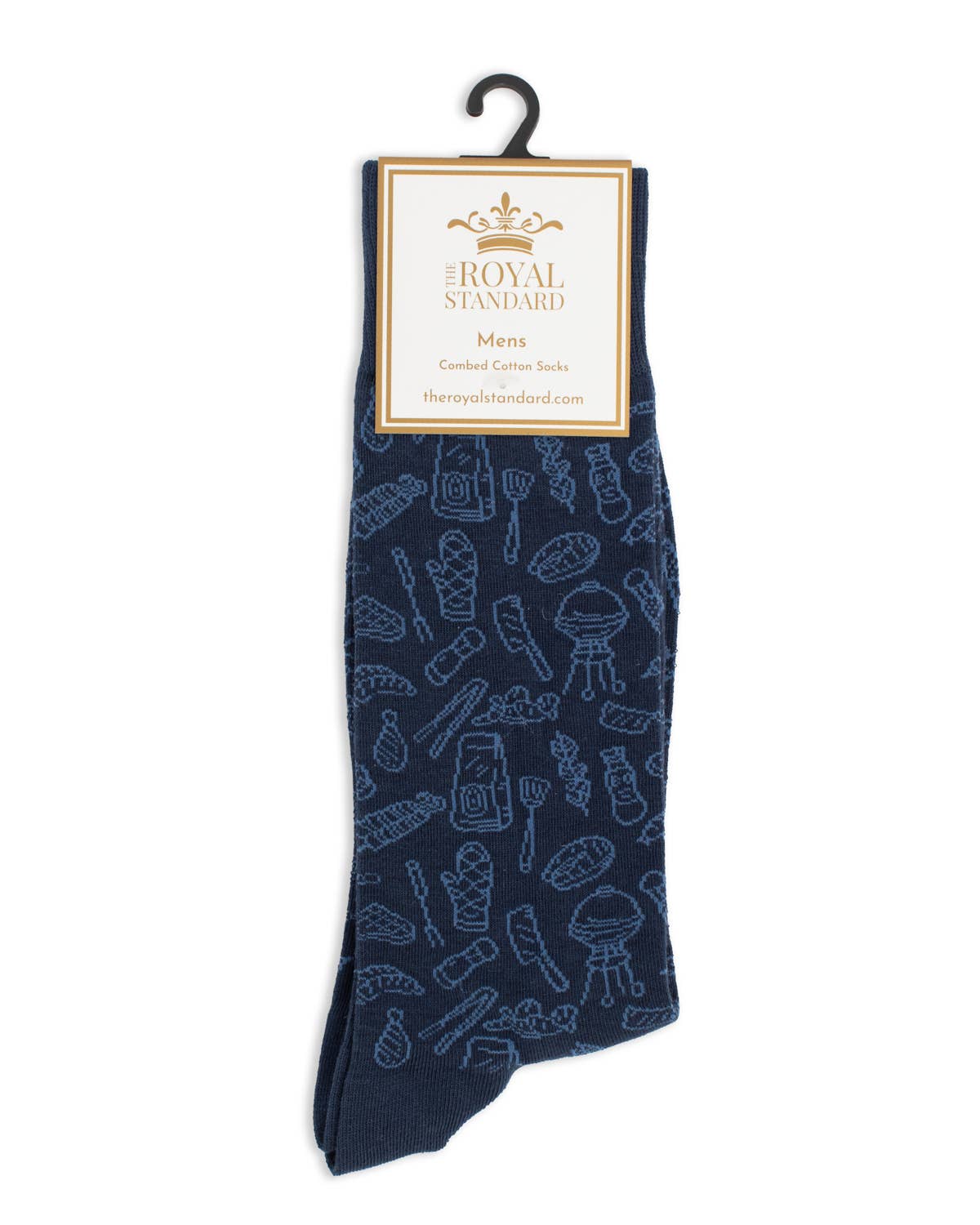 Men's Grill Master Socks Navy One Size