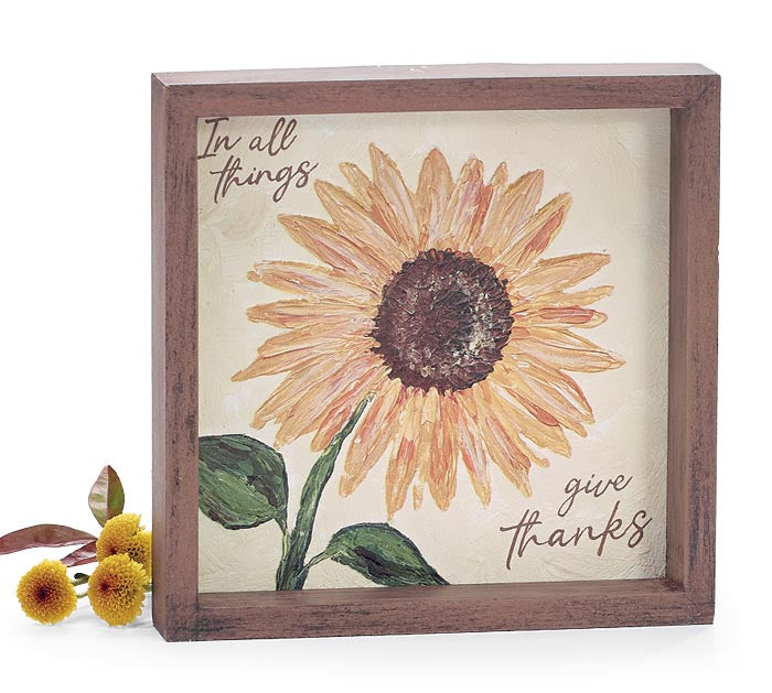 Shelf Sitter Sunflower/Thanks