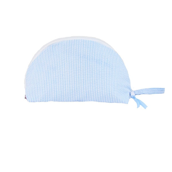 Baby Blue Seersucker Large Taco Bag