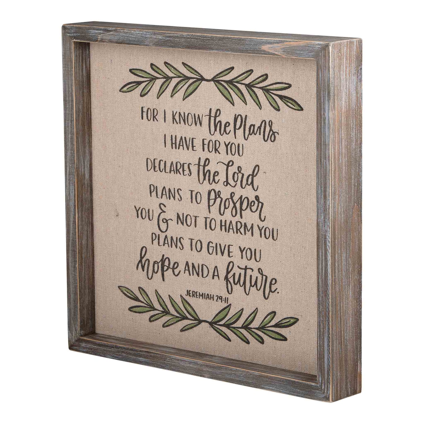 For I Know the Plans Framed Board Small