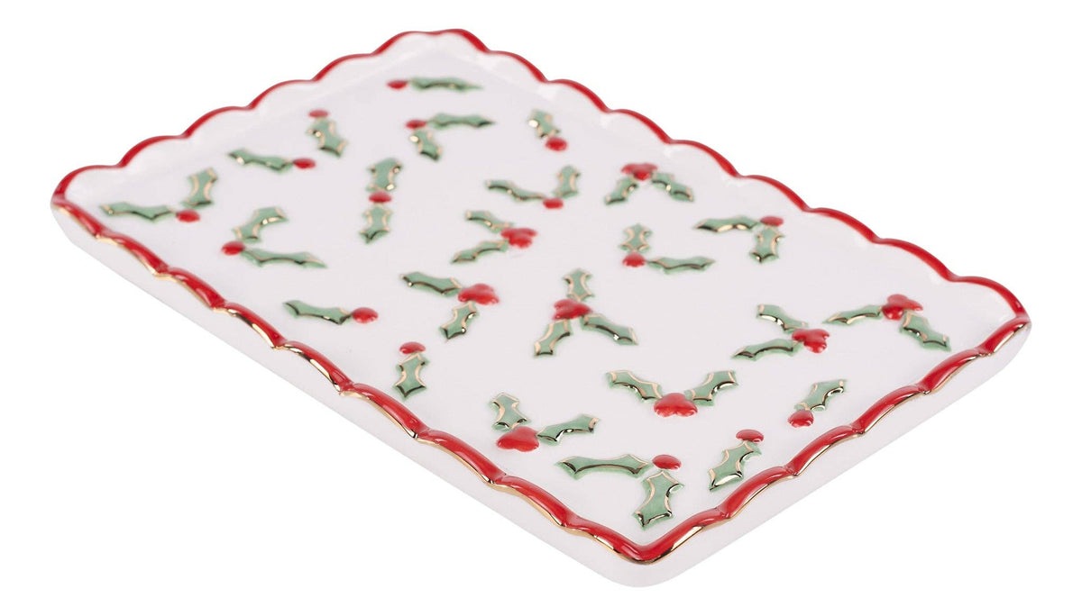 Holly Trinket Tray