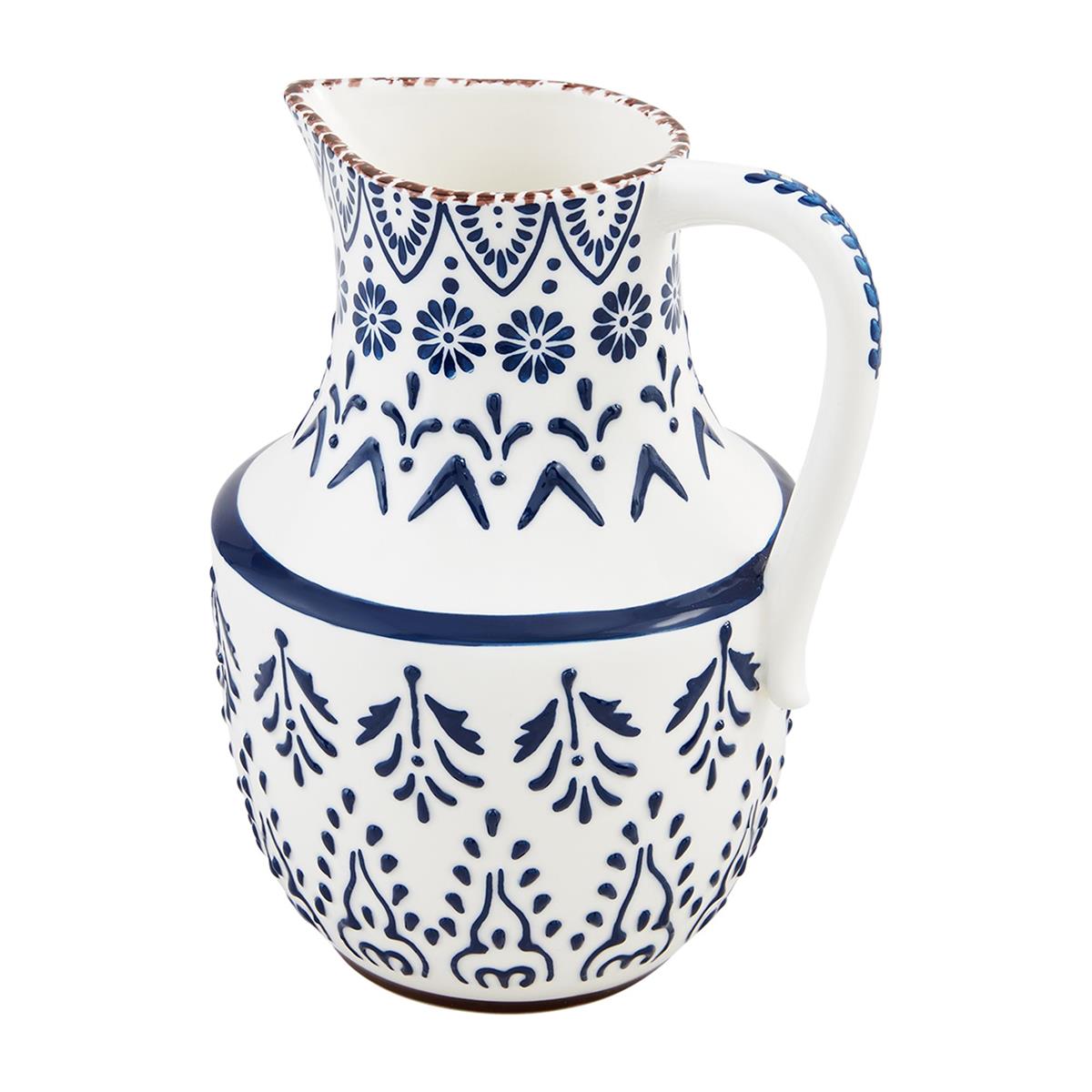Pitcher Blue Painted