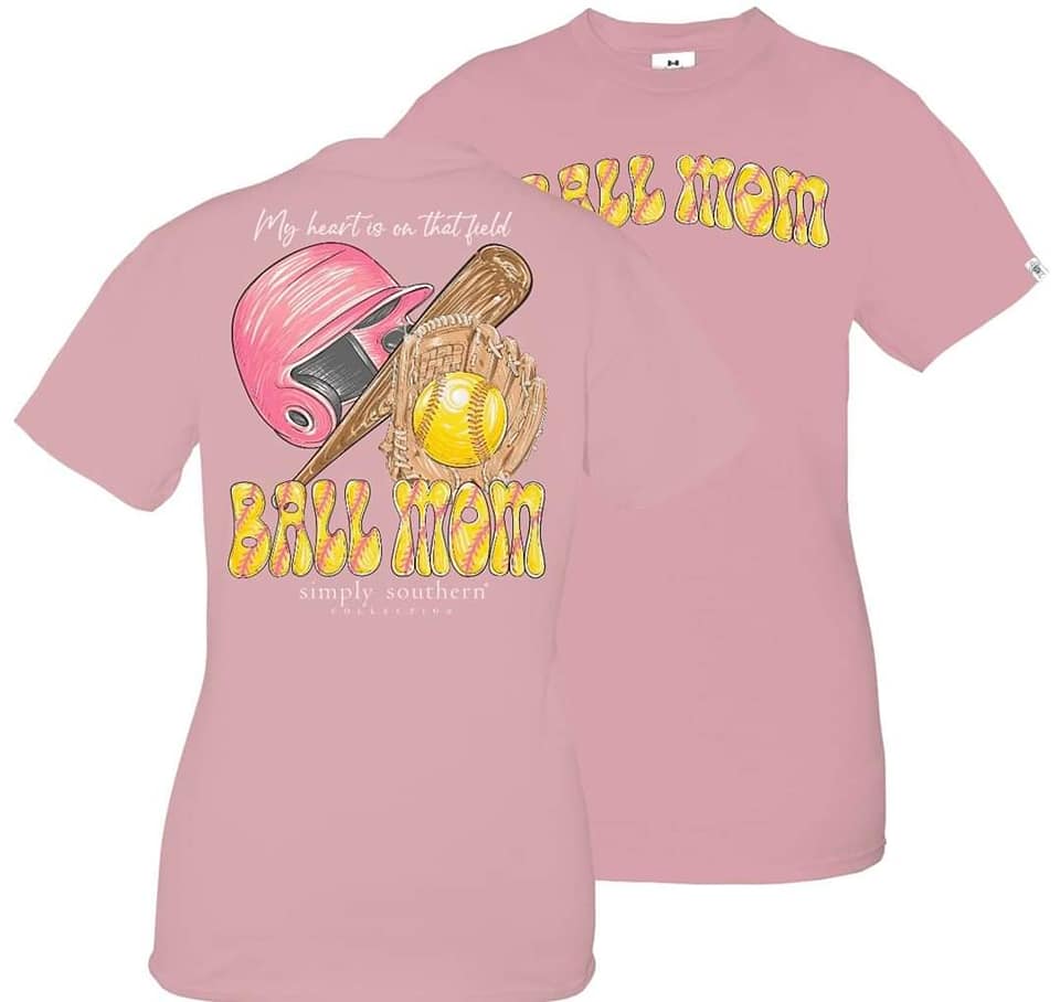 T-Shirt | Short Sleeve | Ball Mom | Crepe