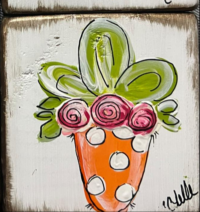 Carrot Wood Block