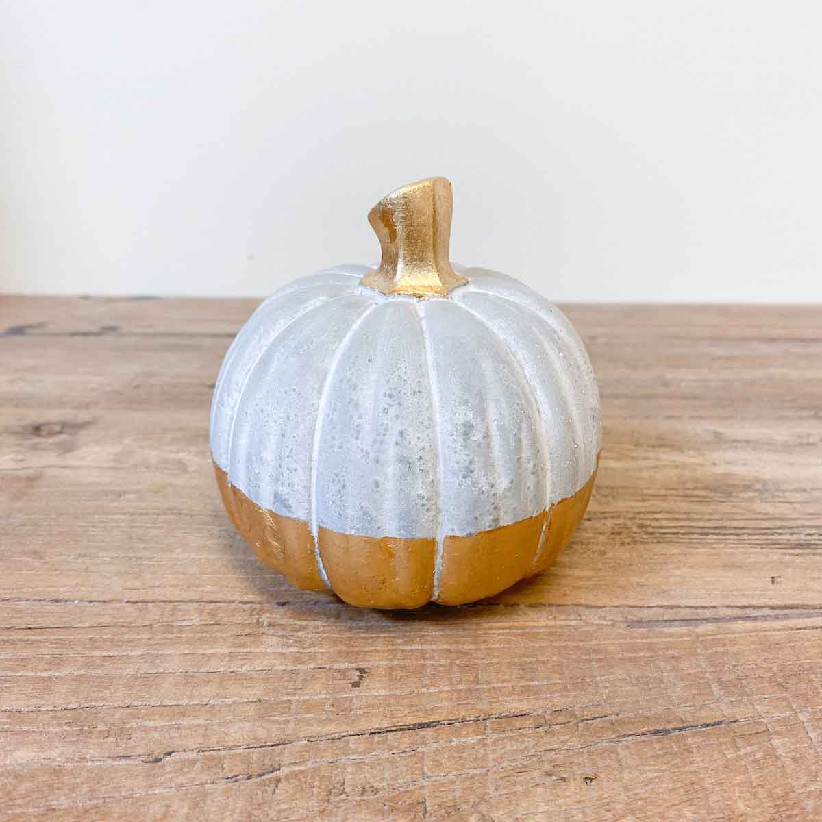 Stockholm Pumpkin Gray/Gold 4"