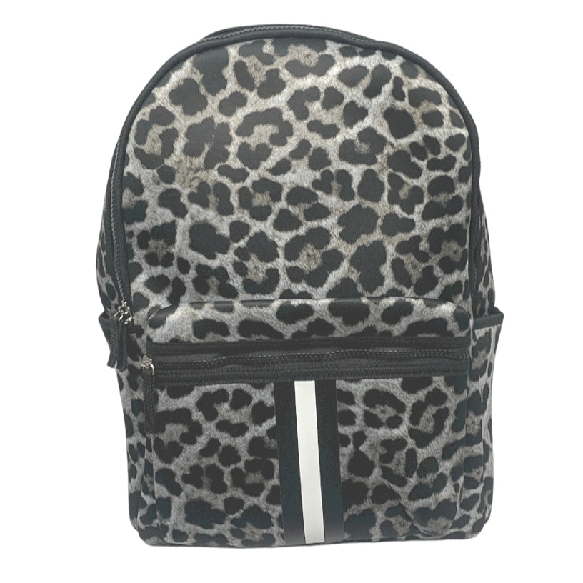 Neoprene Backpack Black Leopard