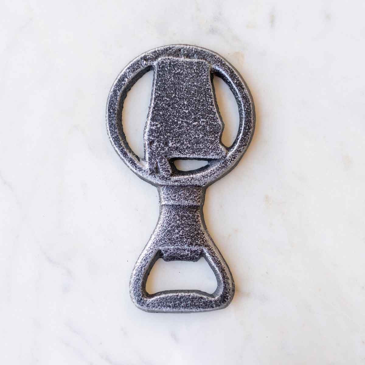 Alabama Bottle Opener Antique Silver
