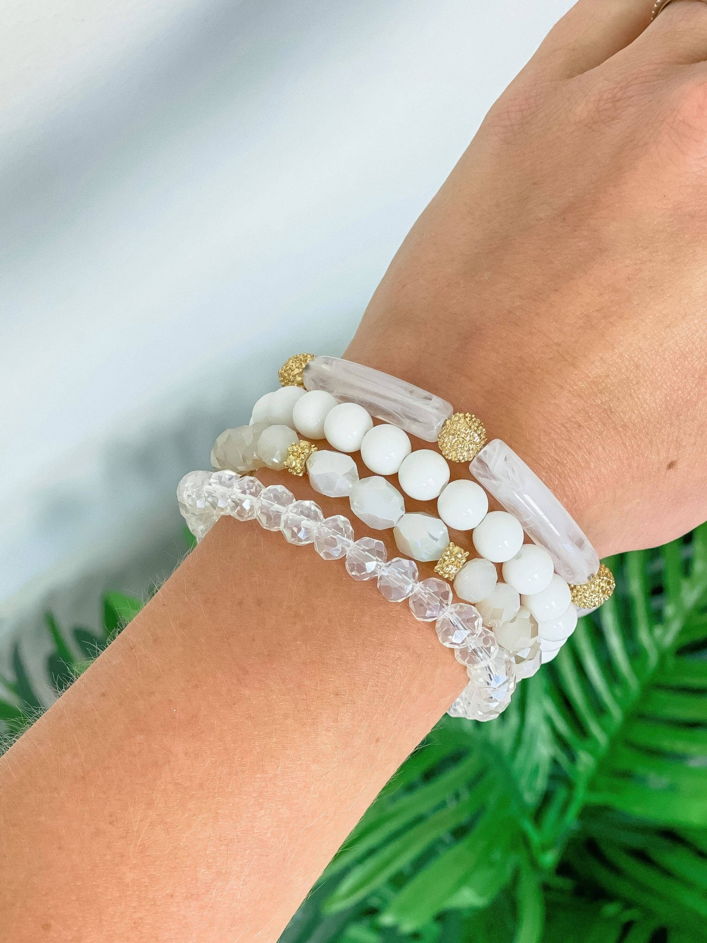 Tube Beaded Multi Bracelet Stacks