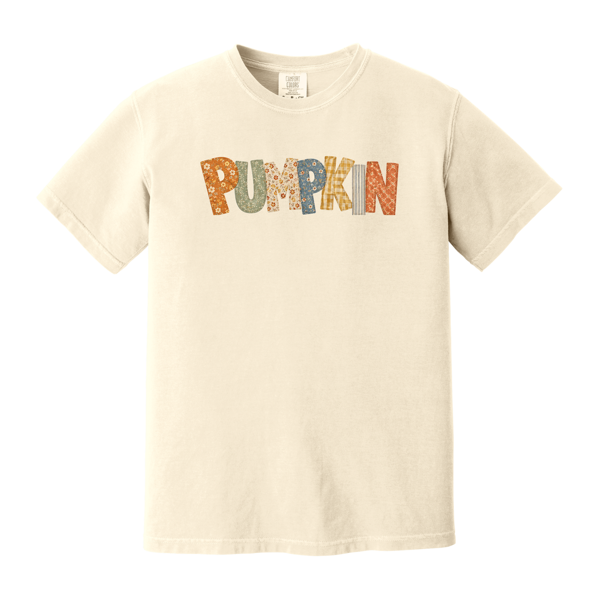Quilted Pumpkin Letters T-Shirt (CC)