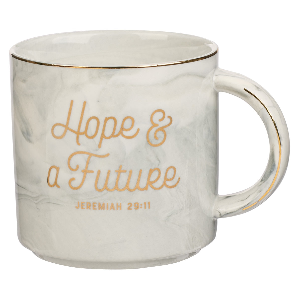Mug Gray Marbled Hope & A Future