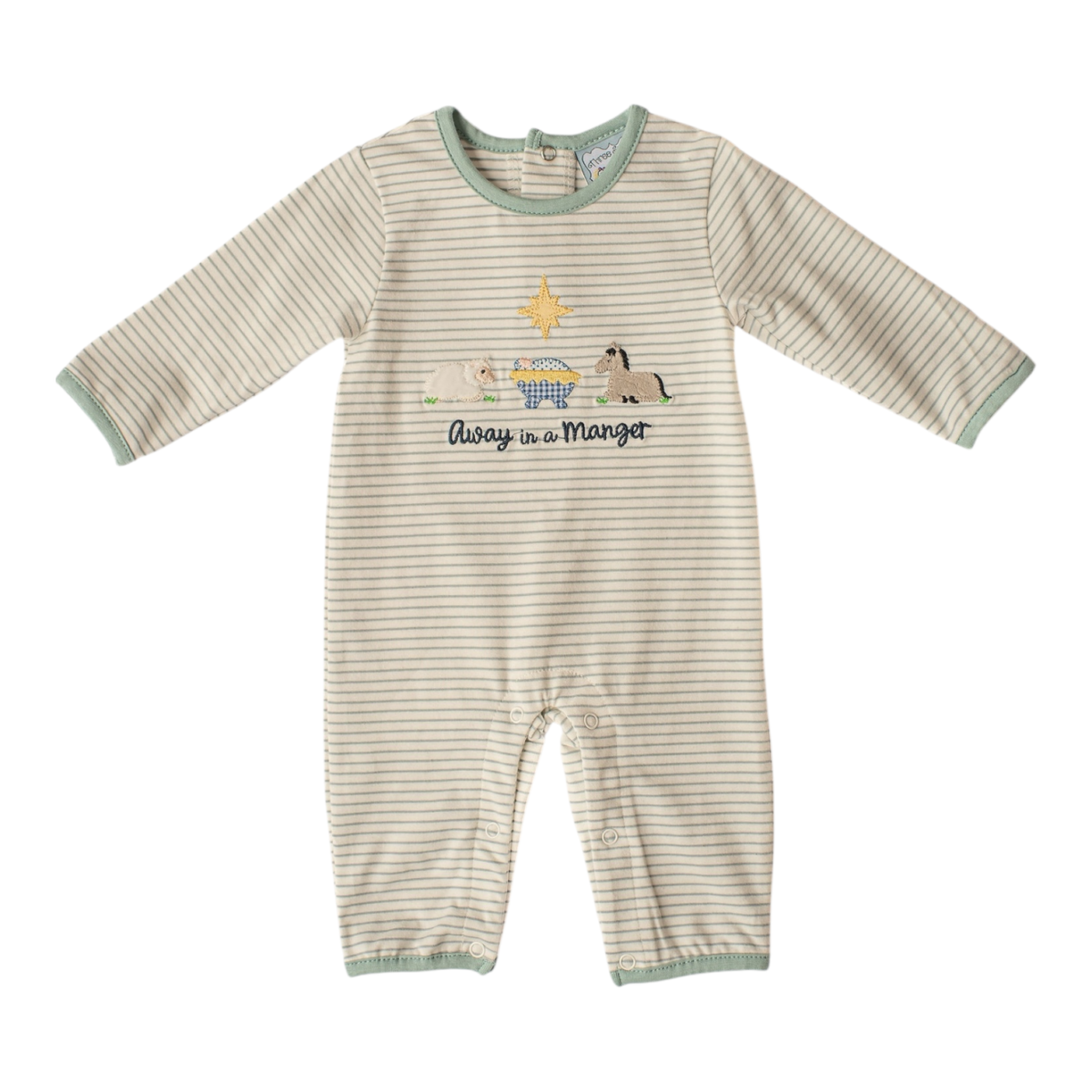 Away In A Manger Boys Romper