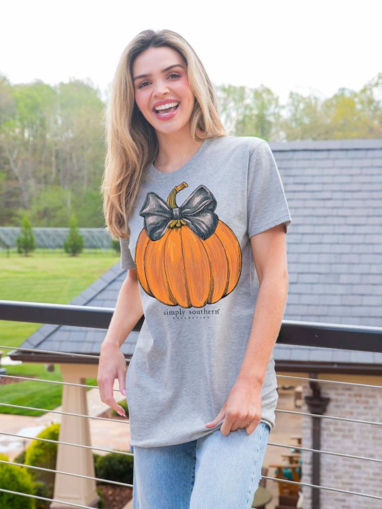T-Shirt | Short Sleeve | Pumpkin | Storm Heather