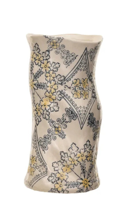 Organic Shaped Stoneware Vase