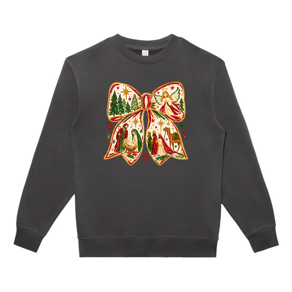 Nativity Bow Sweatshirt