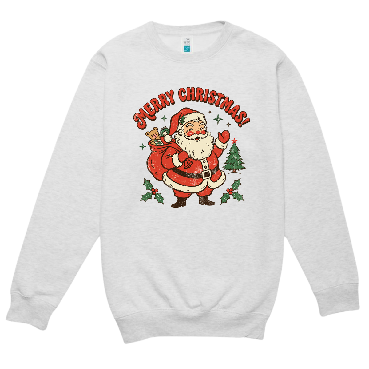 Vintage Santa Merry Christmas Sweatshirt