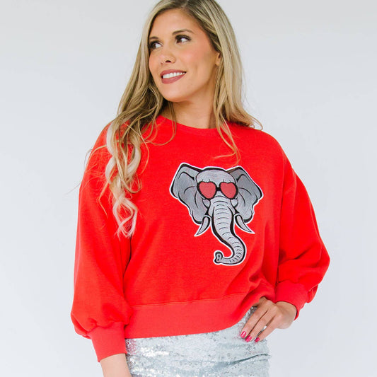 Sweatshirt Millie Crimson Elephant