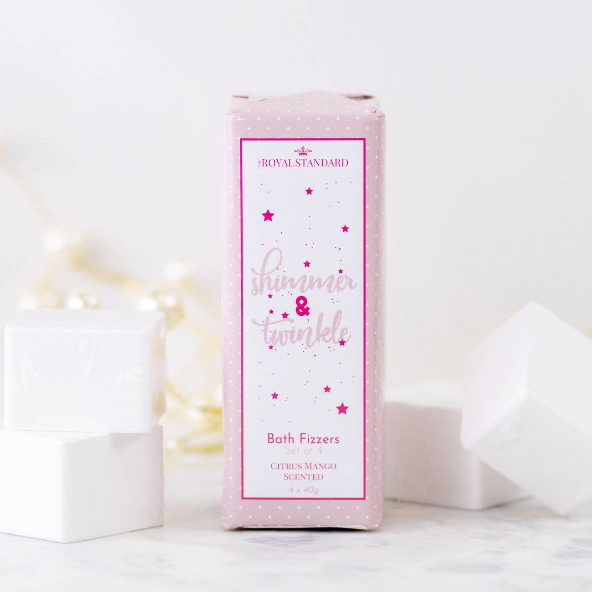 Shimmer & Twinkle Bath Fizzers Citrus Mango Scented