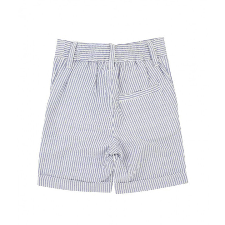 Blue Seersucker Shorts