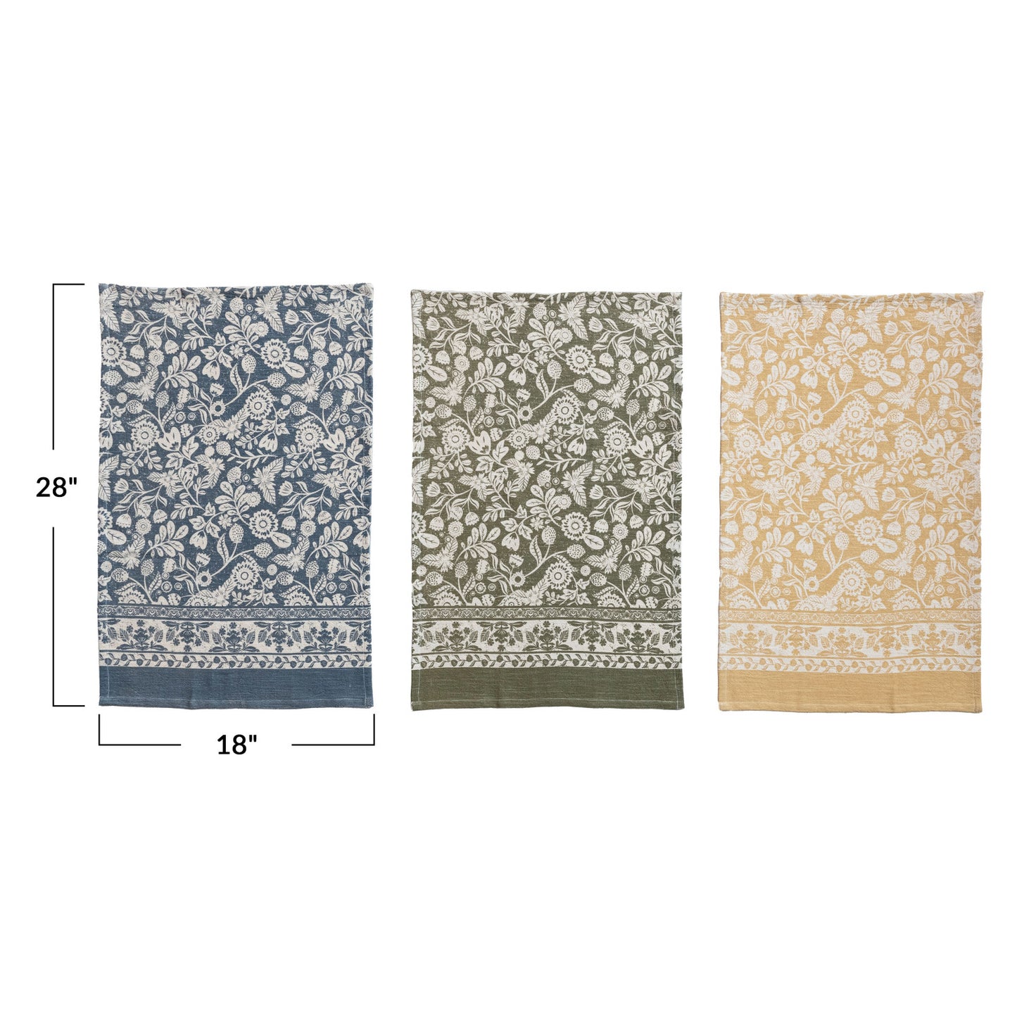 Set Of 3 Tea Towal Floral Gyb