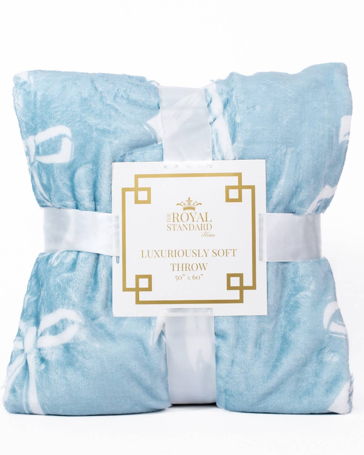Hannah Bow Throw Light Blue 50x60