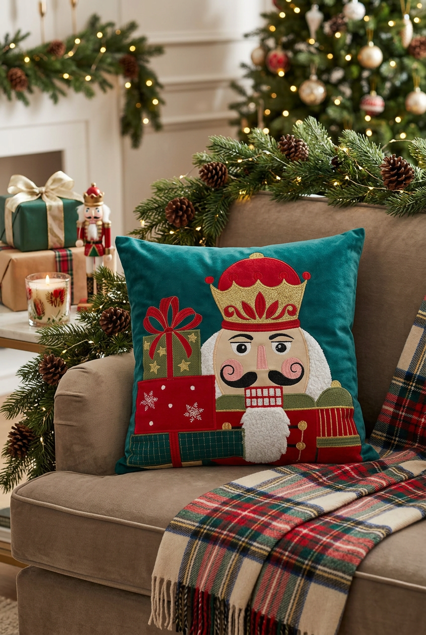 Nutcracker Presents Pillow