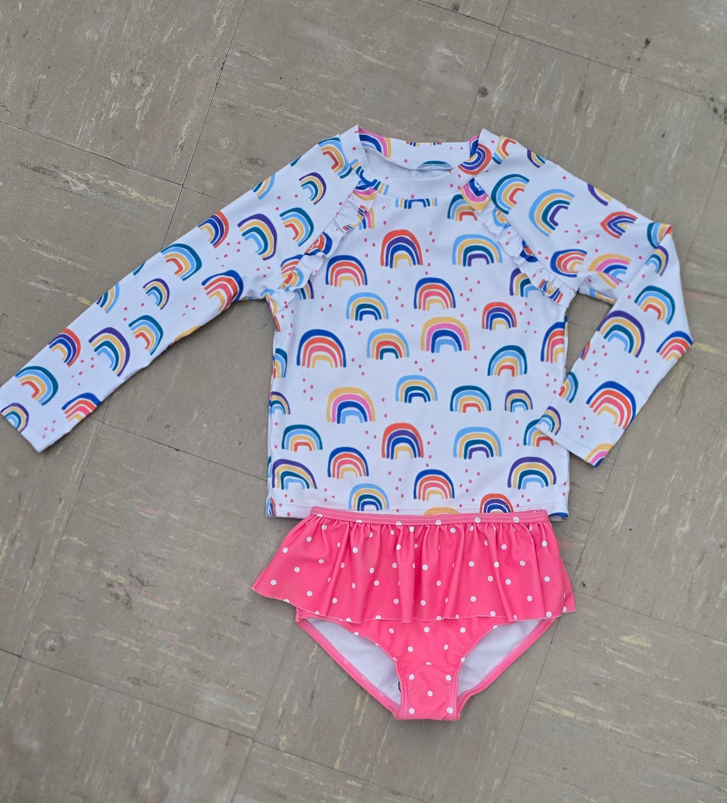 Rainbow Rashguard Set