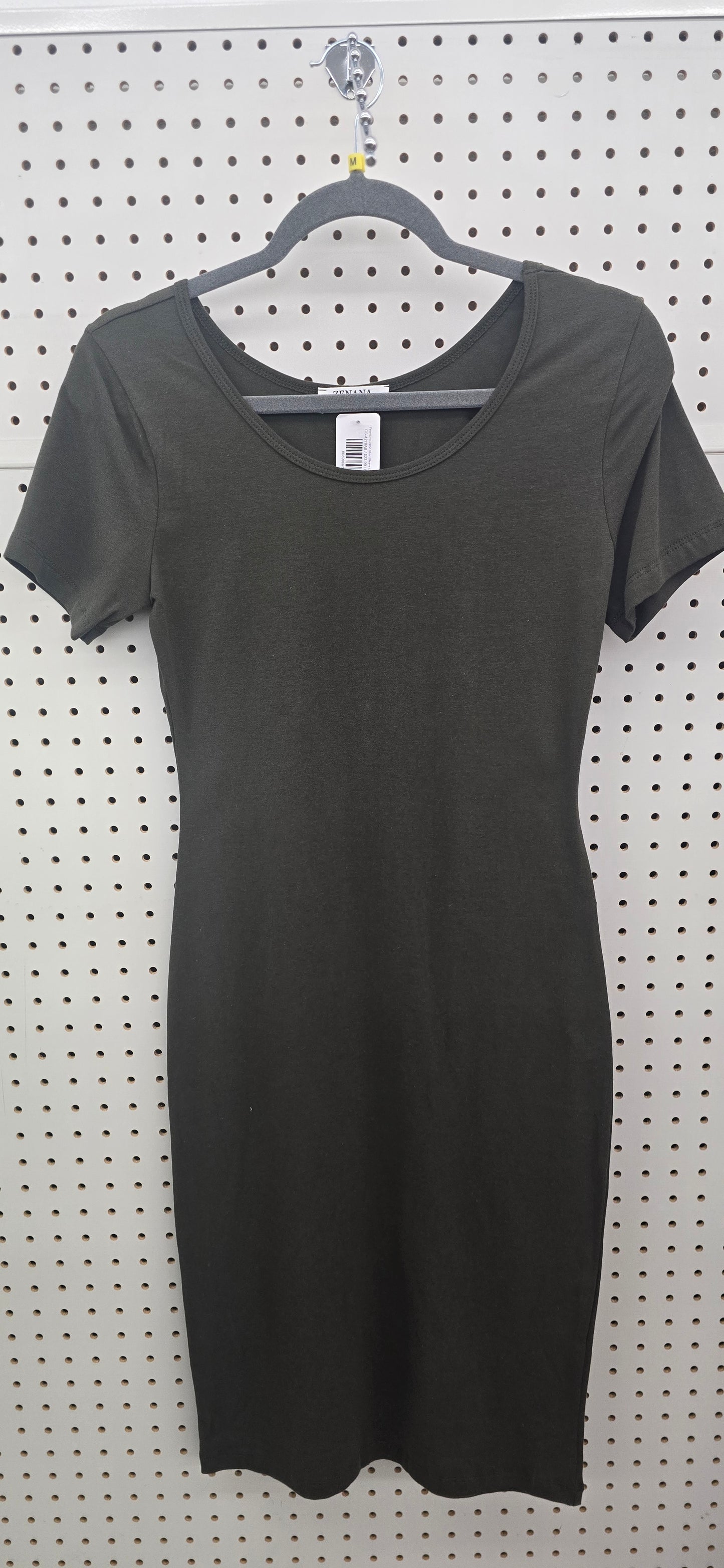 Premium Cotton Short Sleeve Classic Midi Dress