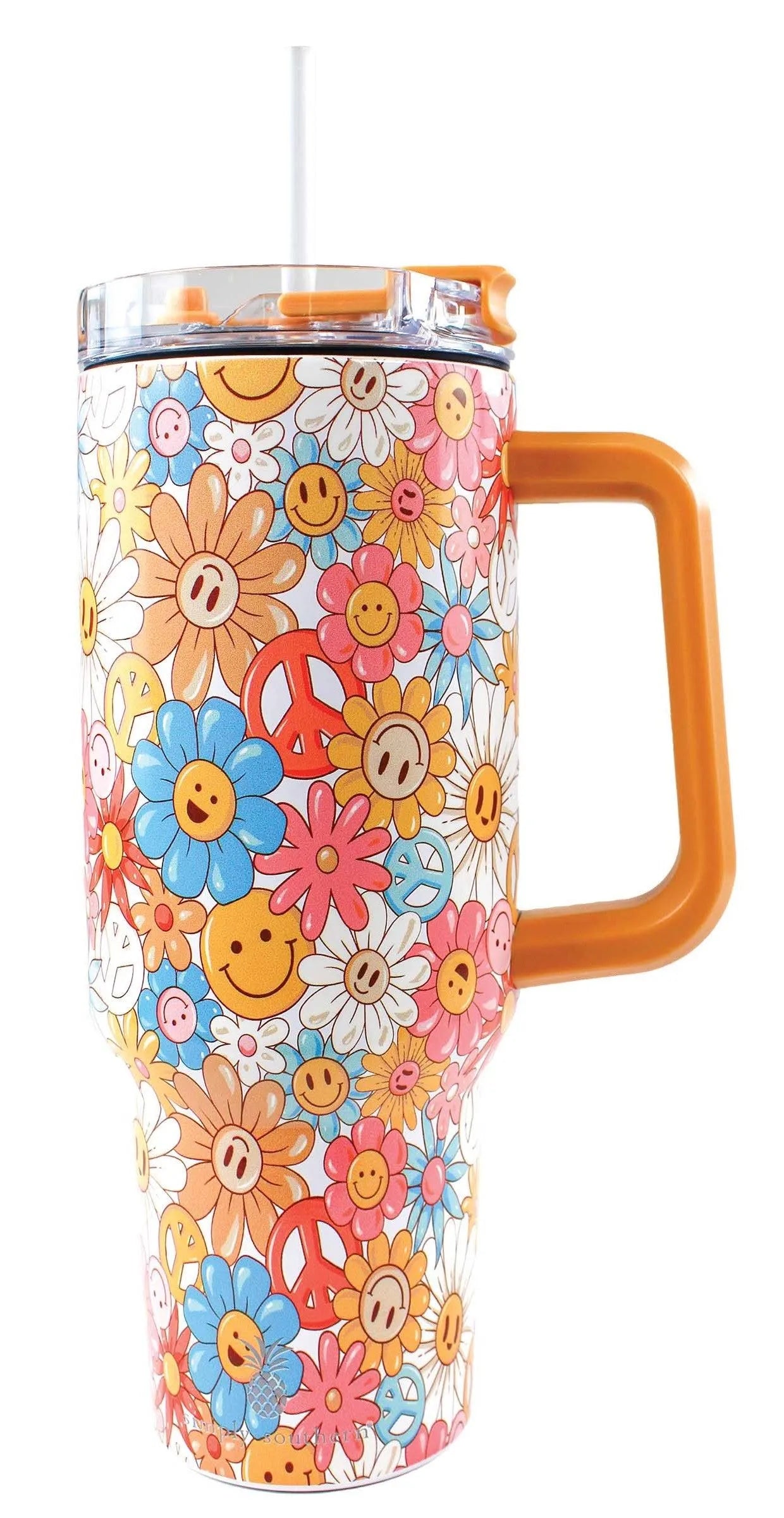 Tumbler | 40oz | Happy Flower