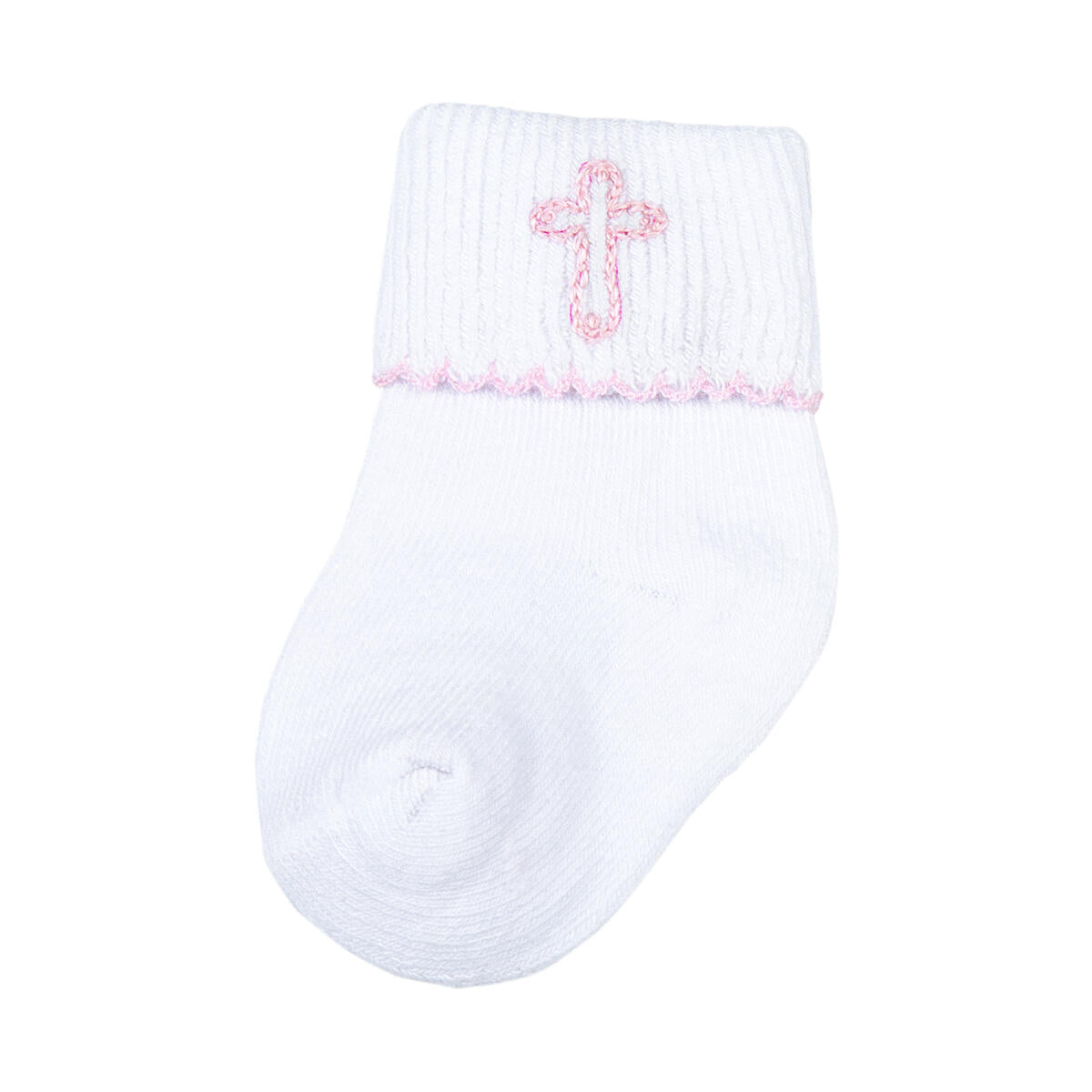 Blessed Pink Emb Socks
