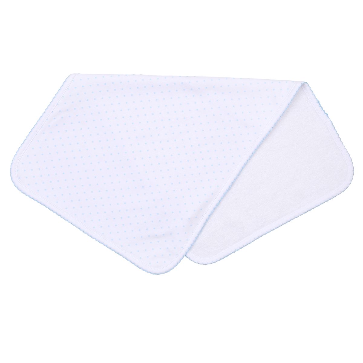 Mini Dots Blue Burp Cloth