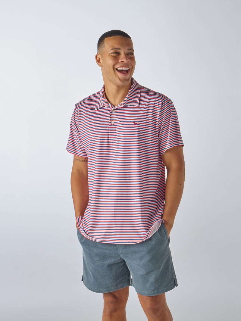Men's Polo | Red Stripe