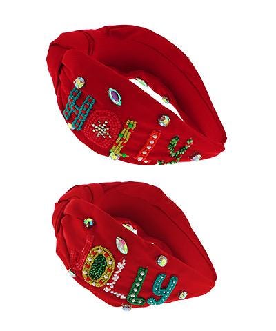 Christmas Beaded Headbands