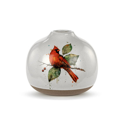 Cardinal Bud Vase