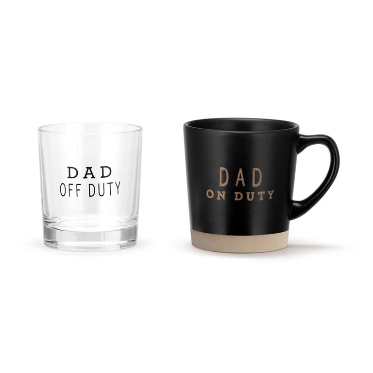 Mug & Rocks Glass Set