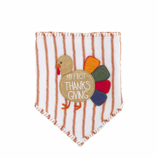 Orange My First Thanksgiving Bib