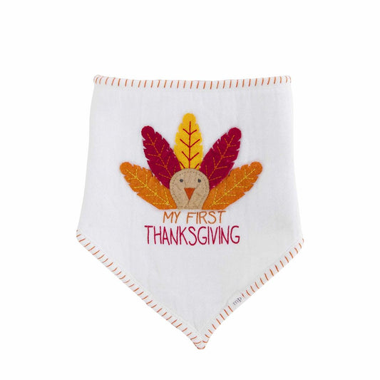 White My First Thanksgiving Bib