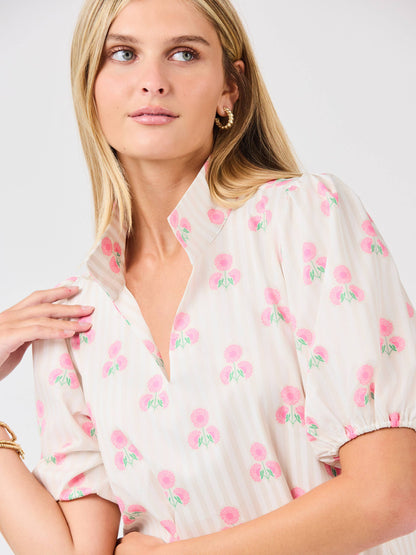 Nancy Dress | Sweetbriar Stripe Pink