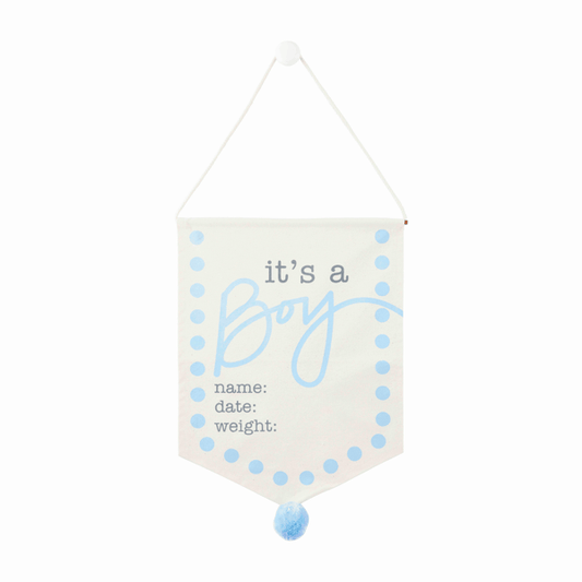 It's a Boy Canvas Sign