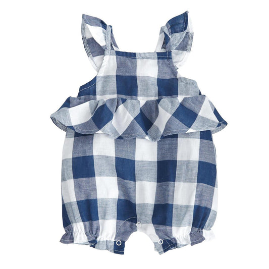 Mudpie Girl Nvy Ck Romper
