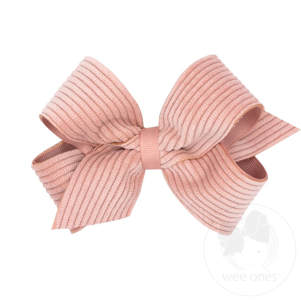 MED CORDUROY/GG OVRLY BOW