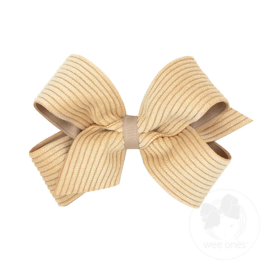 MED CORDUROY/GG OVRLY BOW