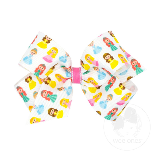 MED PRINCESS PRNT GG BOW