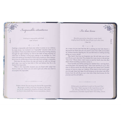 Devotional Moments with God for Mom's Faux leather