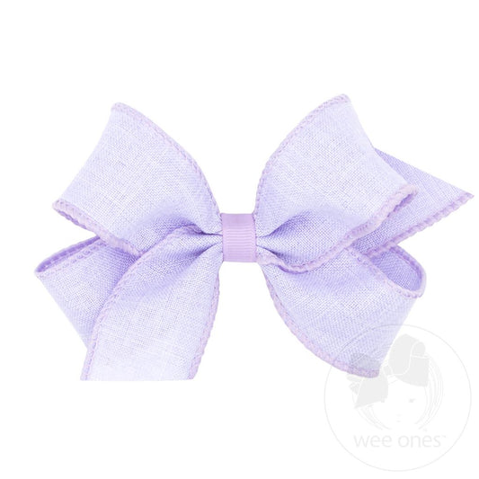 MED LINEN BOW LOR