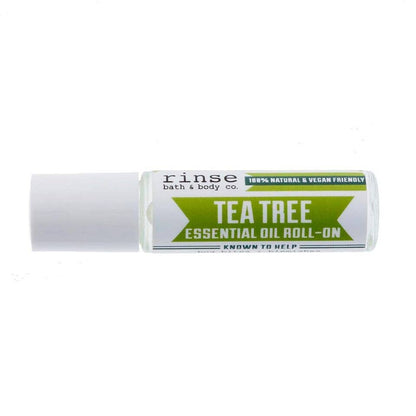 Rinse Tea Tree Roll-On | Bug Bites + Blemishes | Squalane Carrier