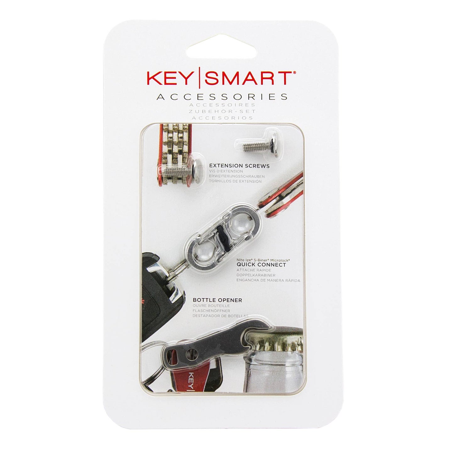 KeySmart Accessories Pack; Bottle Opener, Nite Ize 'S-Biner'